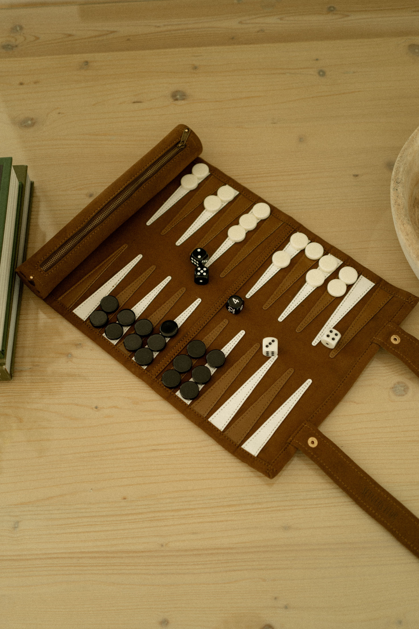 dark brown backgammon